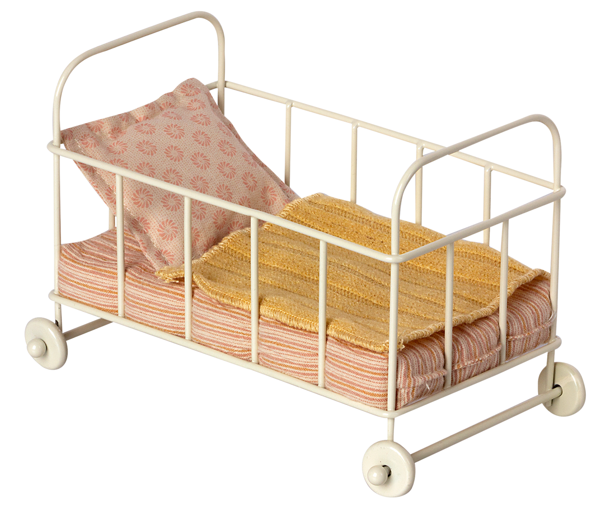 Maileg Cot Bed Micro Rose