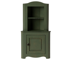 Corner Cabinet, Miniature - Dark Green