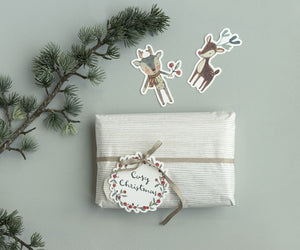 Gift Tags, 14 pcs - Cozy Christmas, Off-White