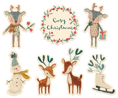 Gift Tags, 14 pcs - Cozy Christmas, Off-White