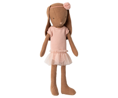 Bunny size 1, Chocolate brown - Ballet suit and skirt rose