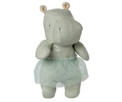 Safari friends, Hippo w. skirt, Small - Mint