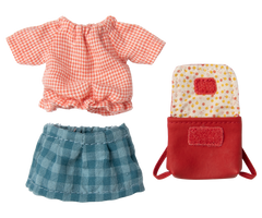 Clothes & Bag, Big Sister - Red