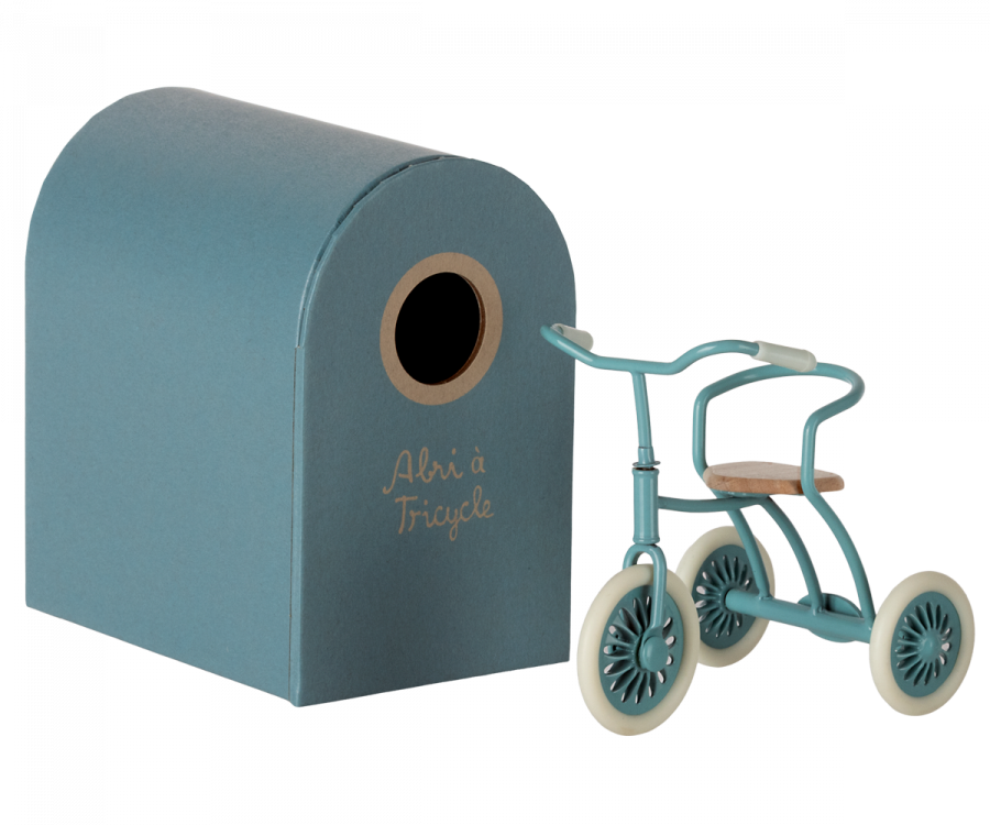 blue tricycle