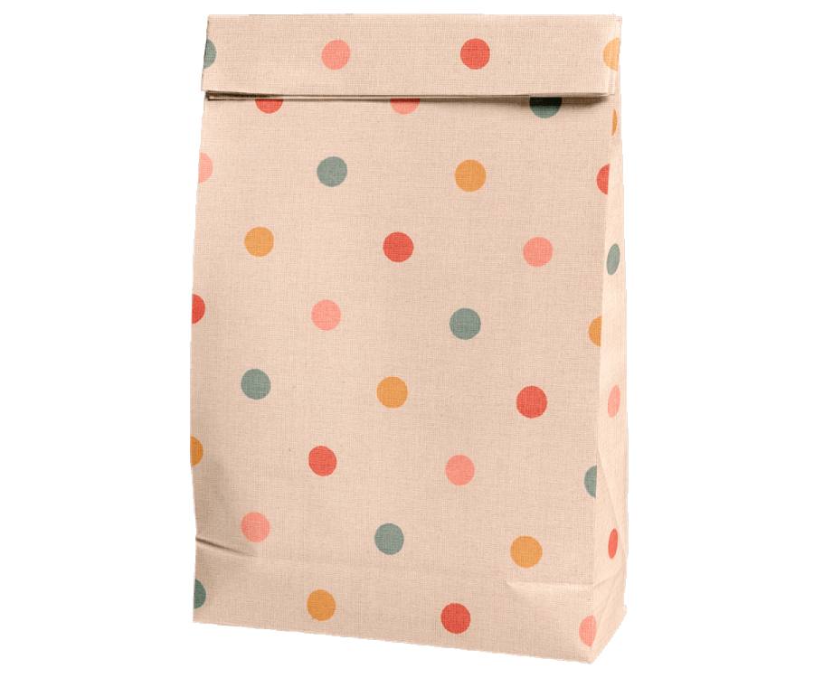 Dalmatian Dots Paper Gift Bag, Vogue 16x6x12, 25 Pack
